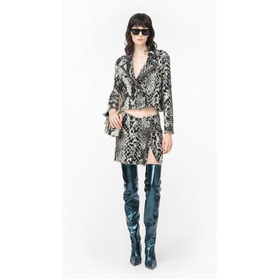 PINKO Grisu Jacket White/black Größe: 40 | Cropped-Jacken Outlet | Damen | Weiß