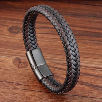 Europese en Amerikaanse Leren Touw Armband Armband Armband Eenvoudige Leren Armband Mannen Leren Touw Sieraden gray