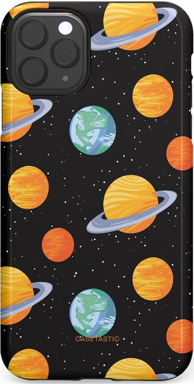 Casetastic Hoesje Geschikt voor Apple iPhone 11 Pro Max - Stijlvolle Beschermende Duo-layer Case - Universum reis