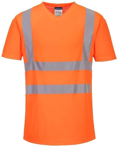 Portwest T-shirt met mesh en V-hals S179 - Geel - L