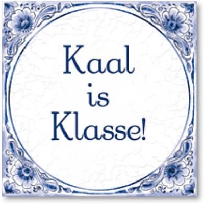 Tegels delfts blauw - Kaal