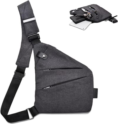 Anti-diefstal Reistas Crossbody – Schouder & Borsttas met Meerdere Vakken – Diefstalbestendig voor Dames & Heren