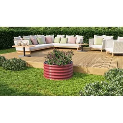 Vitavia Plantenbak Vita - Robijn - Staal - 82,1x82,1x40,1cm