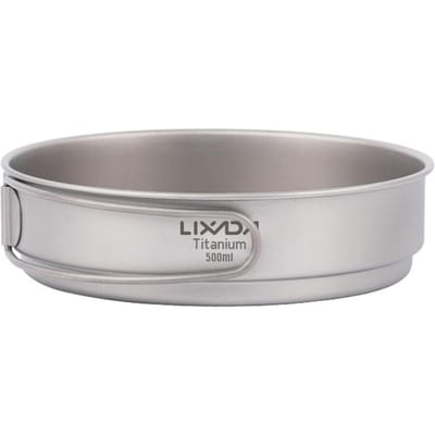 Lixada Ultralight Titanium Koekenpan Buiten Kamperen Wandelen Backpacken Koken Koekenpan met Ta8335 - 500ml