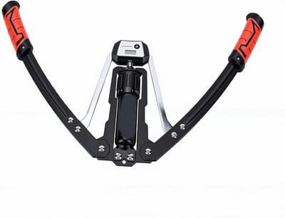 Hydraulische Armtrainer - Borstversterker Onderarmtrainer - Bovenlichaam Trainen - Traploze Weerstandsaanpassing - 10-200 KG - Rood Zwart
