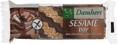 Damhert Traditional Sesambar Chocolade Glutenvrij - 24 x 45 gr - Voordeelverpakking
