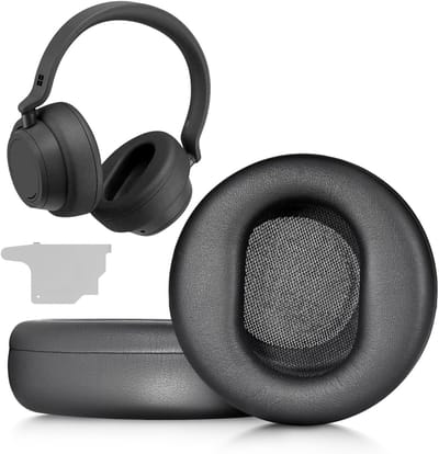 Vervangende Oorkussens voor Microsoft Surface Hoofdtelefoons - Comfortabele Oorkussens, Geluidsisolatie en Duurzaam Design (Zwart)