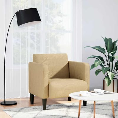 vidaXL - Fauteuil - met - armleuningen - 54 - cm - corduroy - stof - grijsgroen