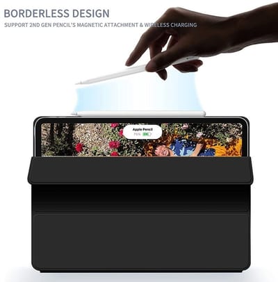 Magnetische Folio Case geschikt voor iPad Pro 13 inch M5 (2025) - lichtblauw