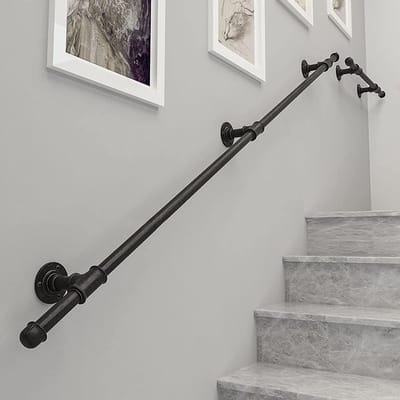 Trapleuning Set - Veiligheidshandgreep - Veilige Ondersteuning - Verstelbaar 90-180cm - 6.6ft/200cm