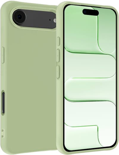 Hoesje Geschikt voor Apple iPhone Air - Sterk & Shockproof - Hoes Cover - Siliconen Case - Groen