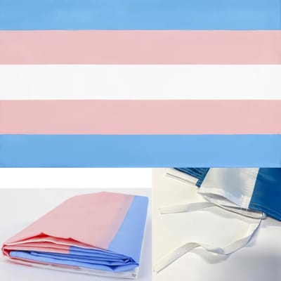Actie4you® - Pride Vlag - Transgender - 150x90 CM - Regenboog - LGBTQ+ - Met zoom voor Flaggenmast en Koord