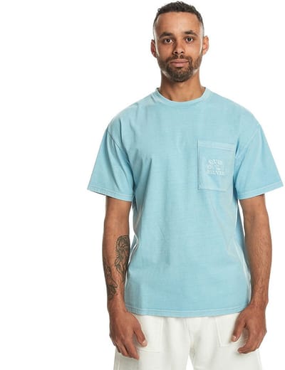 Quiksilver Blanknat Dye T-shirt Met Korte Mouwen Blauw M Man