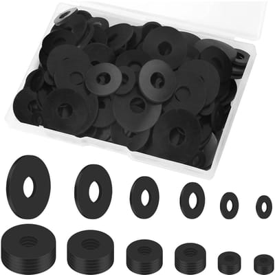 Dailygoods- Sluitringen 150 Stuks - Rubber Afdichtingen - Diameter 10,5/12/16/20/25/30 mm - Slijtvast en Waterdicht - Eenvoudig te Installeren