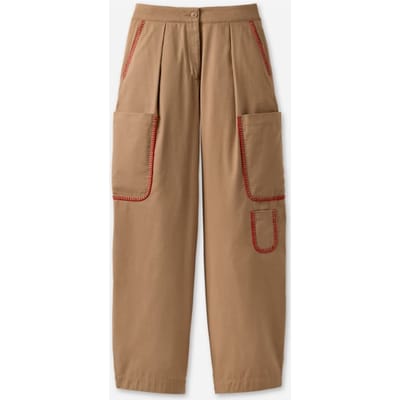 UGG® Hollyn-cargobroek in Beige, Maat XL, Katoen/Ecovero/Viscose
