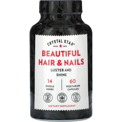 Crystal Star, Beaux Cheveux & Ongles, 60 Capsules Végétariennes