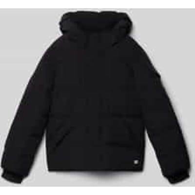 Regular fit gewatteerd jack met logo-applicatie, model 'Camden'