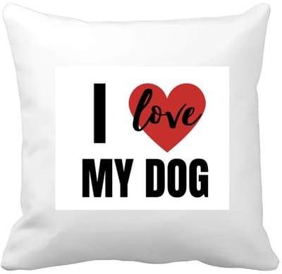 Akyol - i love my dog Kussen hoes - Honden - honden liefhebbers - verjaardagscadeau - kado - gift - geschenk - 40 bij 40 cm