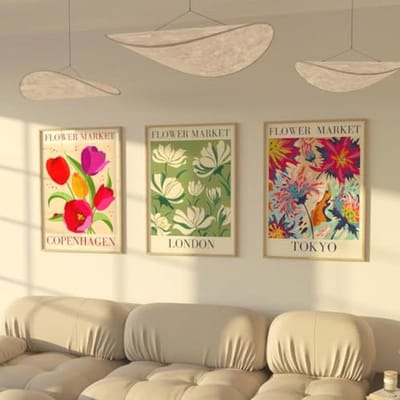Dubbelzijdige Kunstdruk Posterset - Moderne Wanddecoratie voor Woonkamer en Slaapkamer (30x42 cm)
