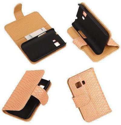 Slang Pink Samsung Galaxy Young 2 Bookcase Cover Hoesje