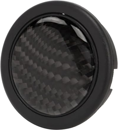 Carbon Fiber Stuurwiel Hoorn Vervanging voor Auto - Stuurwiel Accessoires met 6 Bouten en Verbeterde Geluidskwaliteit