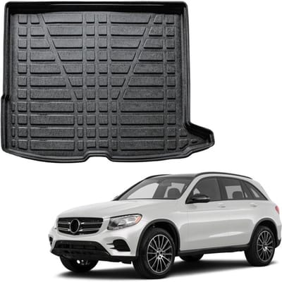 Kofferbakbekleding - SCOUTT - Mercedes GLC X253 (2015-2022) - TPE met hoge dichtheid - Antislip - Hoge randen