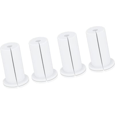 4 STUKS Ethernet Kabeldoorvoer 1 Inch Rubber Kabel Muur Doorvoer Doorvoer voor Thuis en Buiten wit