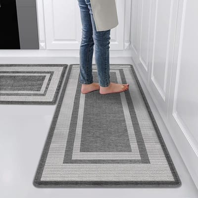 Nieuw entreehal langstrook tapijt olie-absorberend en vlekbestendig antislipmat keuken oliebestendige vloermat voor thuisgebruik 75*44*1.0cm