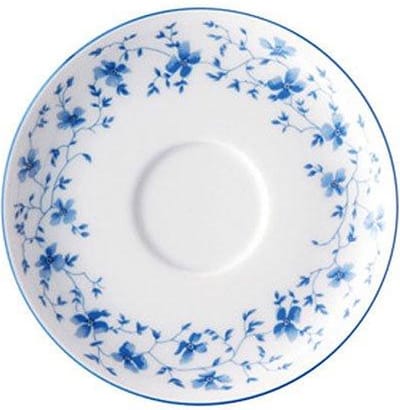Arzberg Form 1382 Blaublüten Ondertas voor koffie, thee klein 14 cm