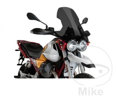 Puig Touring Moto Guzzi V85 Travel 2020 Hoge Voorruit Zwart