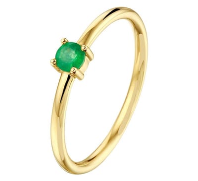 ring smaragd 14K geelgoud 4022807