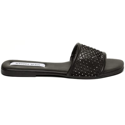 Steve Madden Averlee Slides Black Maat: 36 | Sandalen Outlet | Dames | Zwart