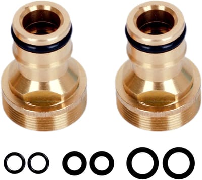 Buitenkraan Slangverbinder Set, Slangadapter voor Tuinslang en Waterleiding Aansluitingen