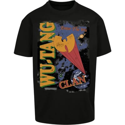 Mister Tee Wu-Tang Clan - Enter the Wu Oversize Heren T-shirt - XL - Zwart
