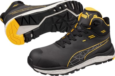 PUMA XPLORE ANTHRACITE/YELLOW MID S3S ESD FO HRO SR 635630806000036 Veiligheidsschoenen S3S Schoenmaat (EU): 36 Antraciet 1 paar