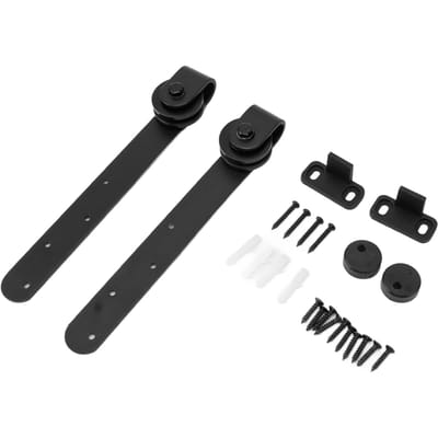 Kit Quincaillerie Porte Grange Coulissante Quincaillerie Porte Grange en Bois Coulissante Mini Rail Porte Grange pour Simple Double