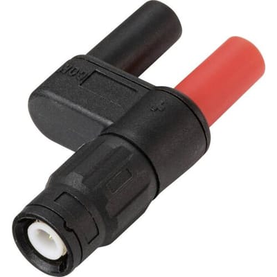 VOLTCRAFT MSC-110 Adapterstekker BNC-stekker - Bus 4 mm Recht, Geïsoleerd Zwart