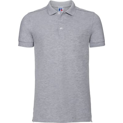 Russell Heren Rekken Korte Mouw Poloshirt (Licht Oxford)