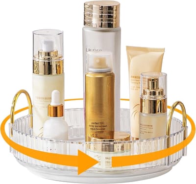 Draaibare Make-up Organizer - Cosmetica Opberger - Badkamer Tafel - 360 Graden Rotatie - 23 x 23 x 10.5 cm