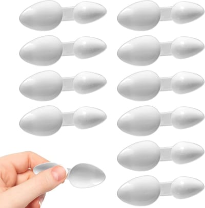 Set van 10 Herbruikbare Plastic Lepels van 5ml/3ml voor Medicijnen, Poeders en Koffie - Ideaal voor Thuisgebruik