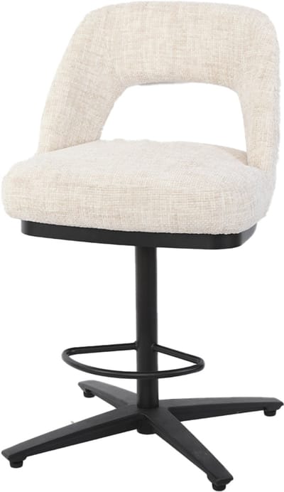 Tower Living - Caldes draaibare barstoel - off-white