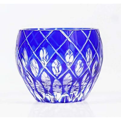 Japanse Stijl Edo Kiriko Gekleurd Kristal Sake Glas Handgesneden Kaleidoscoop Kleine Wijn Glazen Vodka Sterke Drank Korte Glazen 60ml