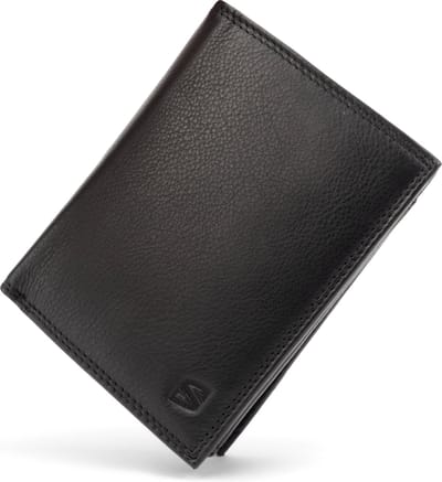 SERASAR Leren Portemonnee [Manager] - Zwart - met RFID-Bescherming