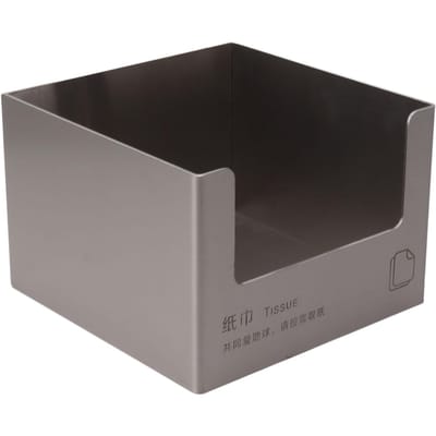 Roestvrijstalen Tissuebox Vierkant Tissuehouder Grote Opening Servetdispenser Moderne Stijl voor Badkamer Wastafel