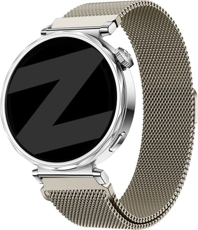 Bandz Milanese 18mm Smartwatch Bandje Sterrenlicht – Verstelbaar & Roestvrij – geschikt voor Huawei Watch GT 6/GT 5/GT 4 (41mm) / GT 5 Pro/Watch 5 (42mm) / OnePlus Watch 3 (43mm) / Withings ScanWatch Light/ScanWatch 2/Steel HR (36-38mm)