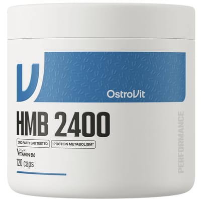OstroVit HMB 2400 mg – 120 Capsules (60 Doseringen) | HMB + Vitamine B6 Supplement / Dietary Supplement