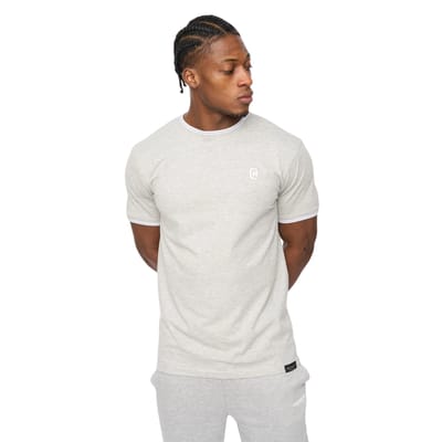 Crosshatch Heren Preece T-Shirt (Grijs Marl)