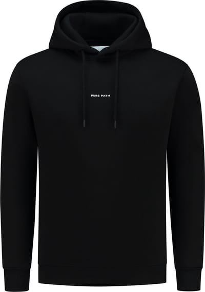 PURE PATH Pure Logo Hoodie Truien & Vesten Heren - Sweater - Hoodie - Vest- Zwart - Maat S