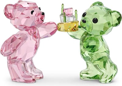 Swarovski beeldje Kris Bear 5639858 | Swarovski decoratieobject verjaardag collectie Kris Bear, meerkleurig, met kristallen stijlvol design