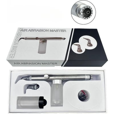 Nigf 2 en 1 Micro- aérogommeuse Dentaire Basse Vitesse Alumine Polisseuse par Abrasion à Air Avec Pulvérisation d'Eau Sableuse black